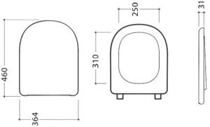 SEDILE LALITA SOFT/CLOSE BIANCO OPACO